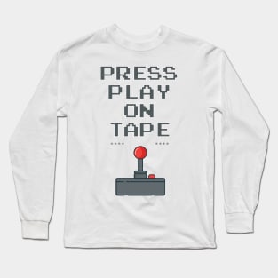 Press Play on Tape, Retro Long Sleeve T-Shirt